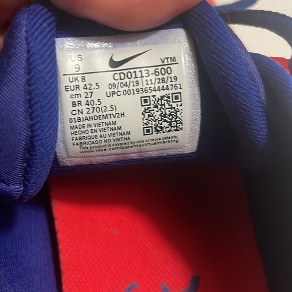 Nike mens shoes Air Max 270 React men’s 270 crimson orange size 9 CD0113 - Picture 6 of 10